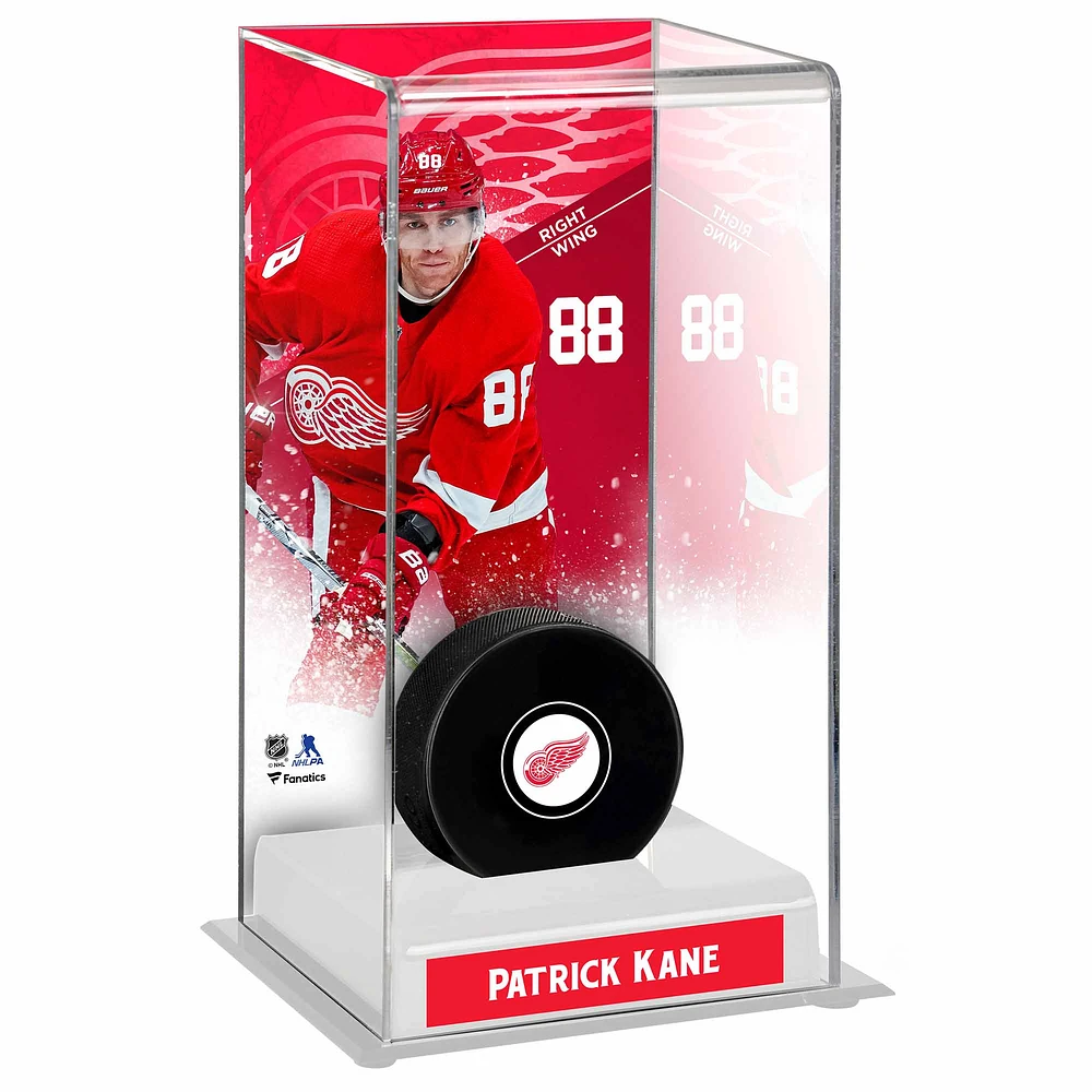 Patrick Kane Detroit Red Wings Deluxe Tall Hockey Puck Display Case