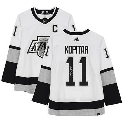 Anze Kopitar Los Angeles Kings Autographed White Alternate adidas Authentic Jersey