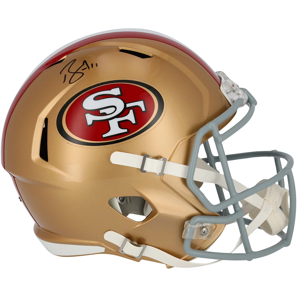 Brandon Aiyuk San Francisco 49ers Autographed Faithful to the Bay Speed Replica Helmet