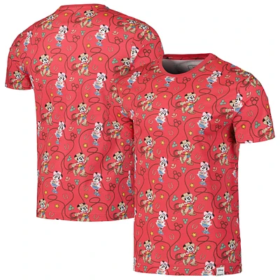 Unisex Loungefly Red Mickey and Minnie Western Lasso T-Shirt