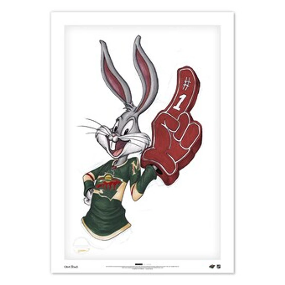 Bugs Bunny Minnesota Wild 24" x 36" Looney Tunes Limited Edition Fine Art Print