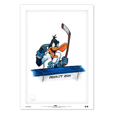 Daffy Duck Seattle Kraken 24" x 36" Looney Tunes Limited Edition Fine Art Print