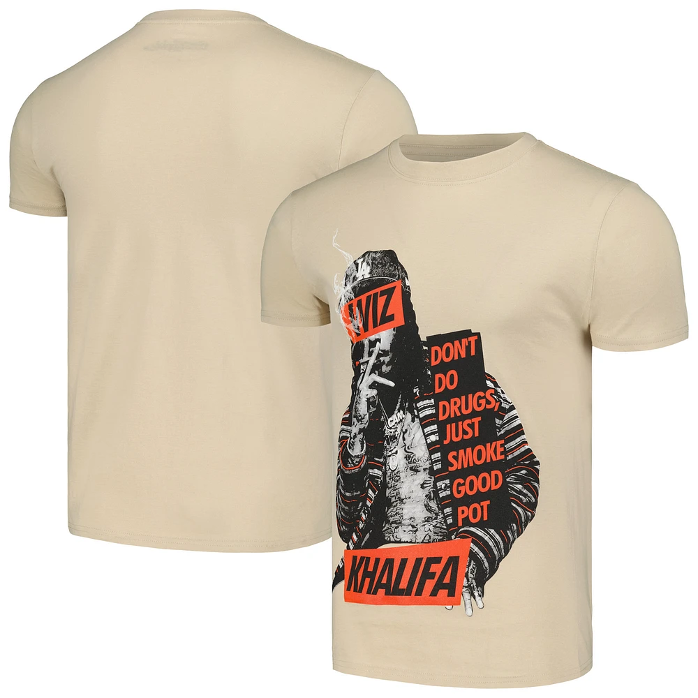 Unisex Tan Wiz Khalifa Propaganda T-Shirt