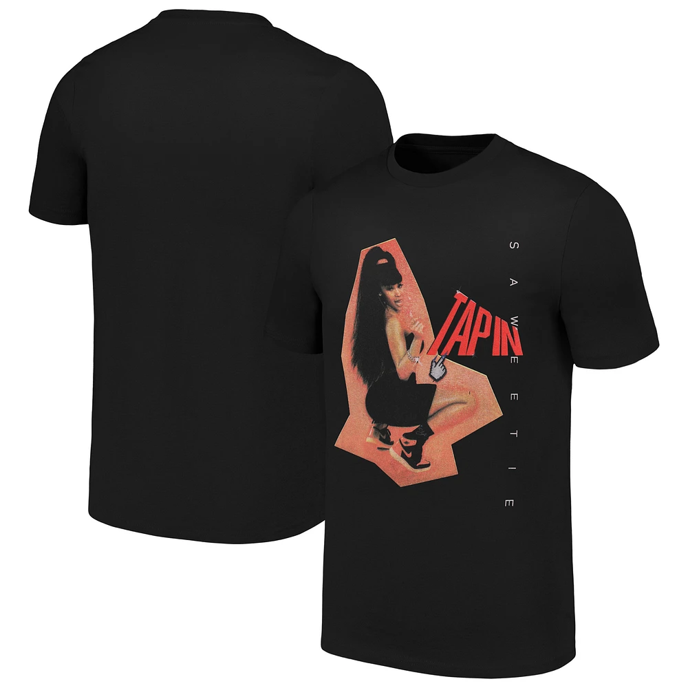 Unisex Black Saweetie Tap T-Shirt