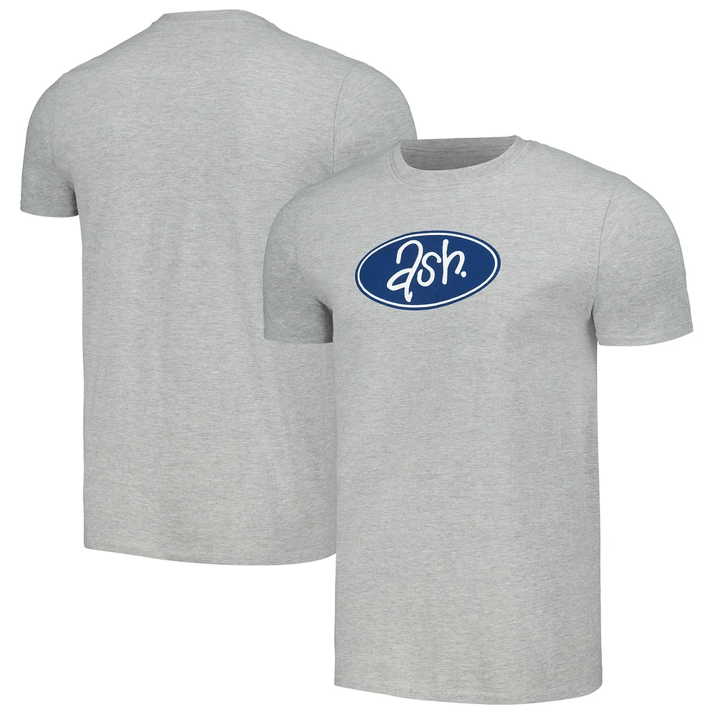 Unisex Gray Ash Retro Logo T-Shirt