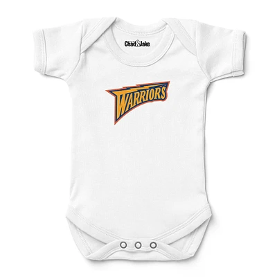 Newborn & Infant Chad Jake White Golden State Warriors Hardwood Classic Bodysuit