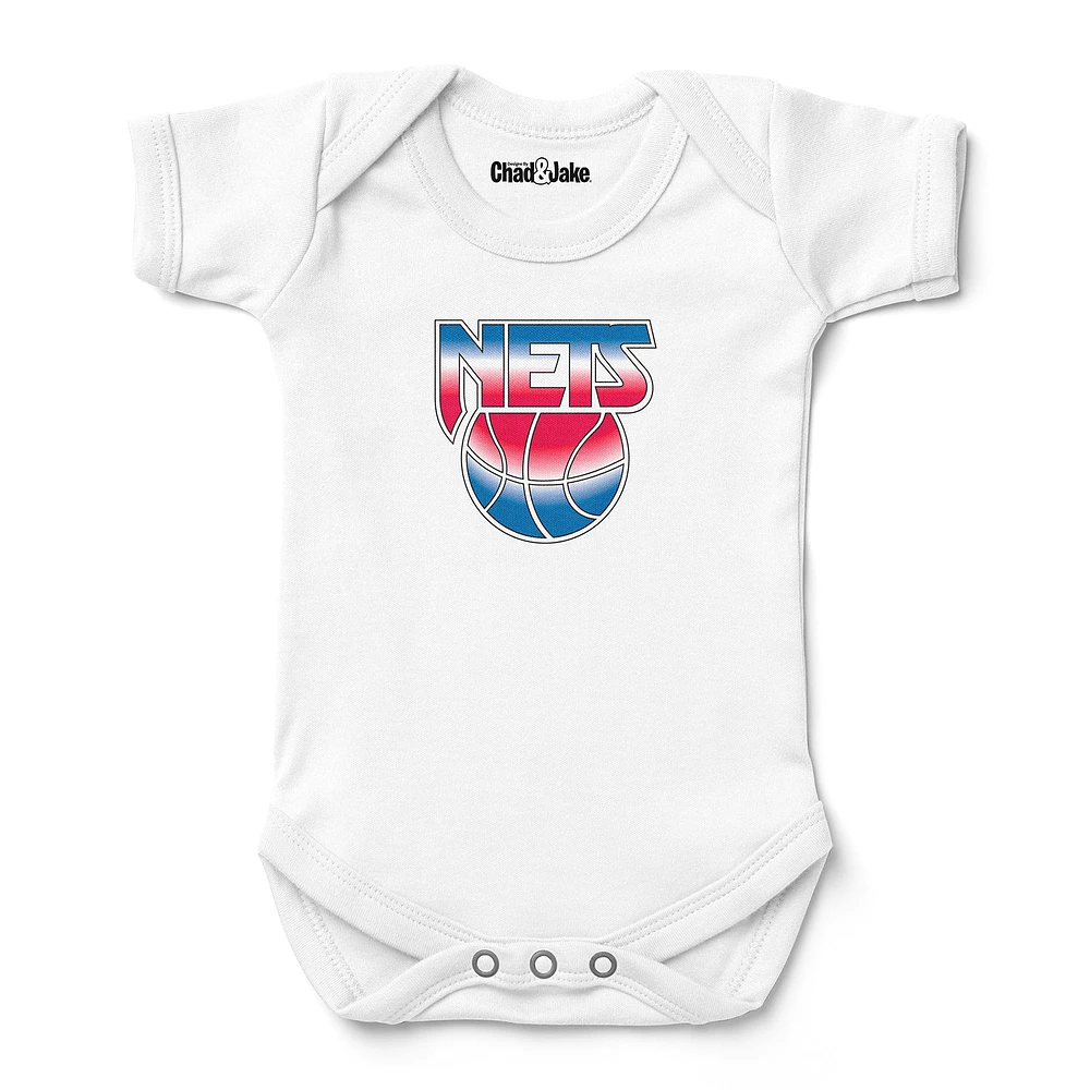 Newborn & Infant Chad Jake White Brooklyn Nets Hardwood Classic Bodysuit