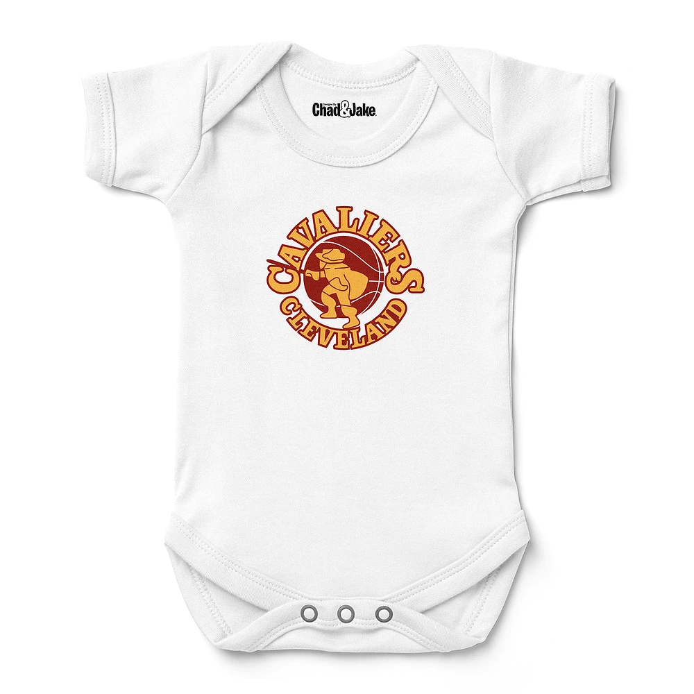 Newborn & Infant Chad Jake White Cleveland Cavaliers Hardwood Classic Bodysuit