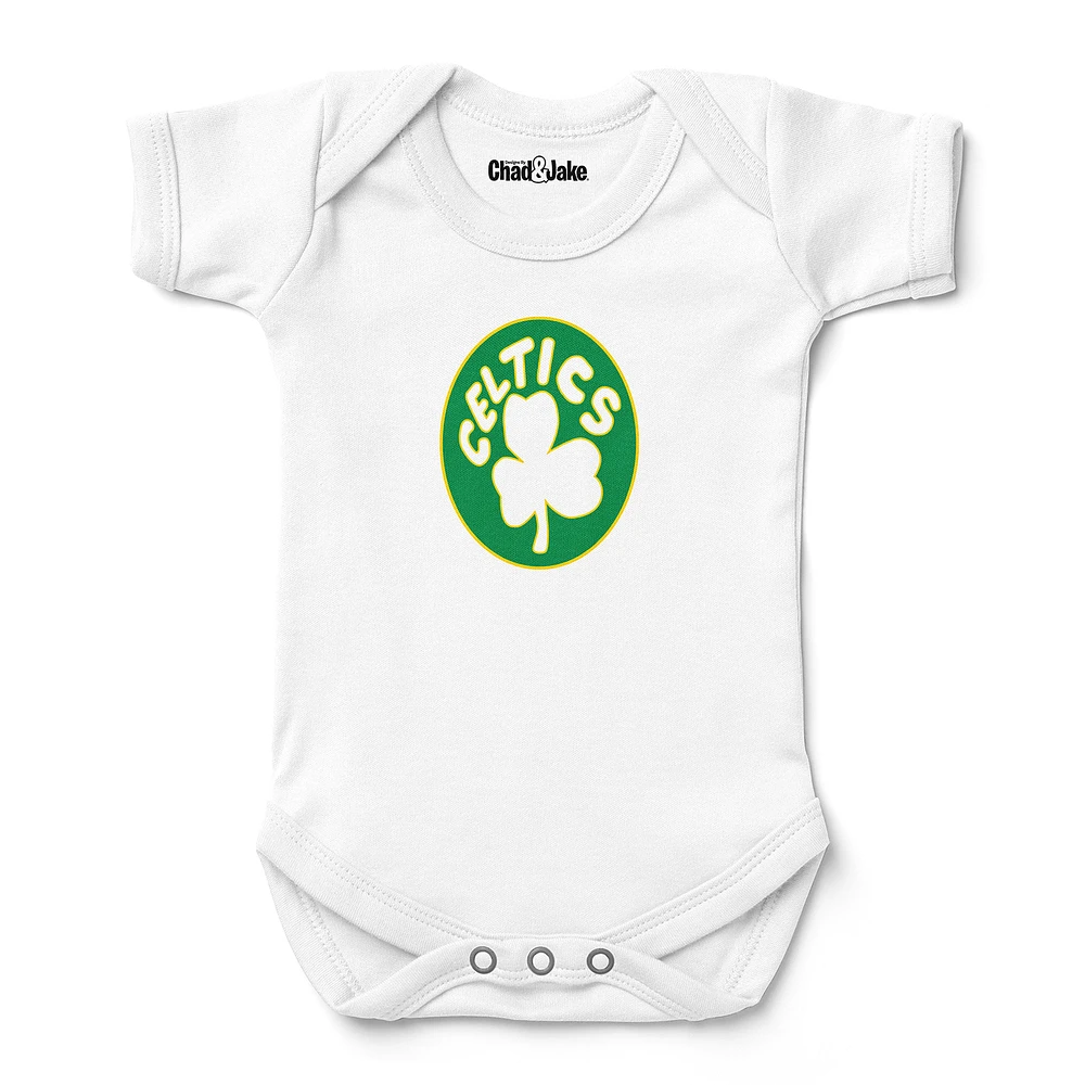 Newborn & Infant Chad Jake White Boston Celtics Hardwood Classic Bodysuit