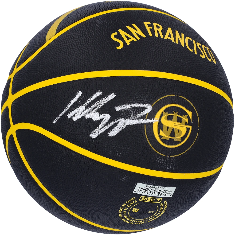 Klay Thompson Golden State Warriors Autographed Wilson 2023-24 City Edition Collector's Basketball