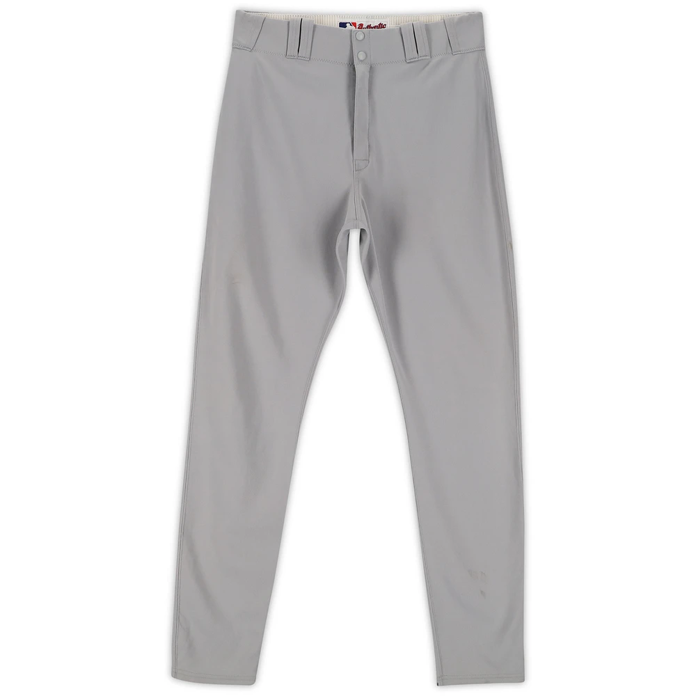 Jorge Posada New York Yankees Player-Issued Gray Pants from the 2010 MLB Season
