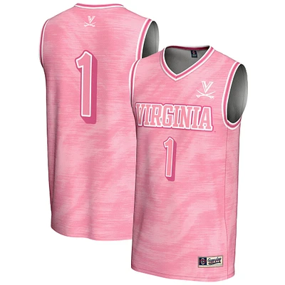 Youth GameDay Greats #1 Pink Virginia Cavaliers Lightweight Basketball Jersey
