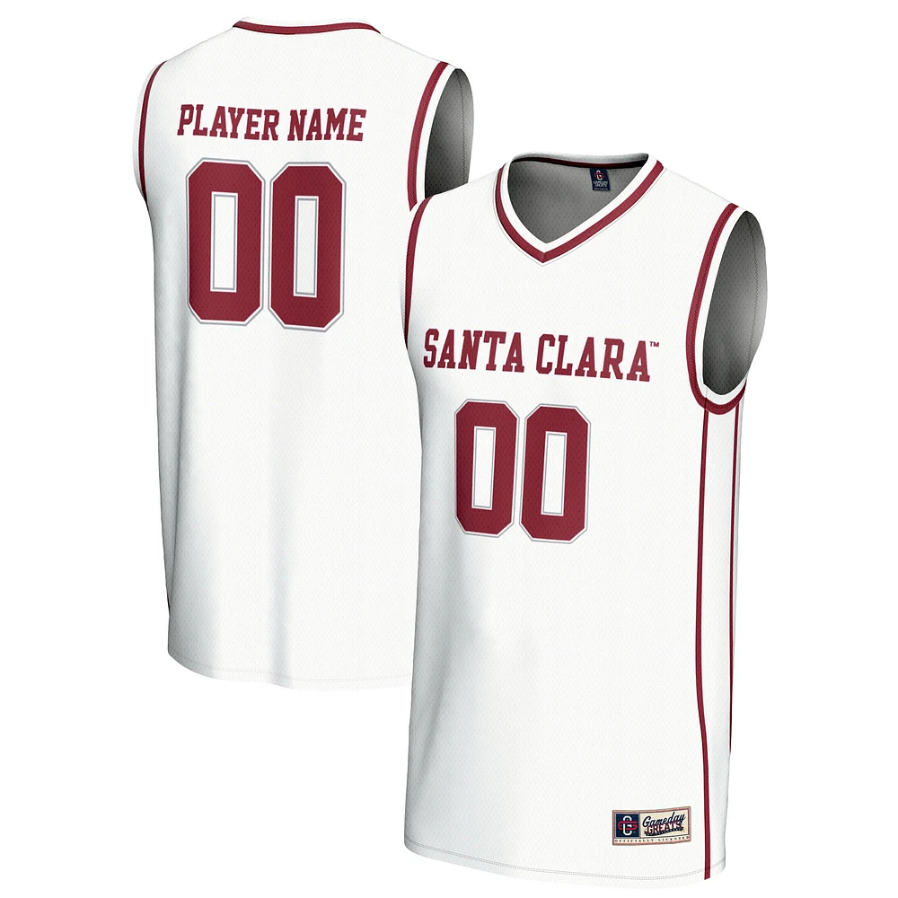 Youth GameDay Greats White Santa Clara Broncos NIL Pick-A-Player Lightweight Women's Basketball Jersey
