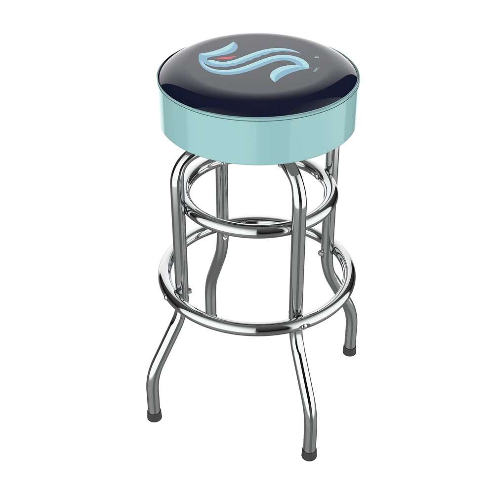 Imperial Seattle Kraken Chrome Bar Stool