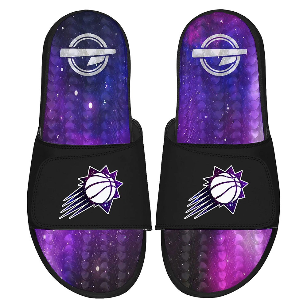 Men's ISlide Black Phoenix Suns Galaxy Gel Slide Sandals