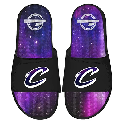 Men's ISlide Black Cleveland Cavaliers Galaxy Gel Slide Sandals