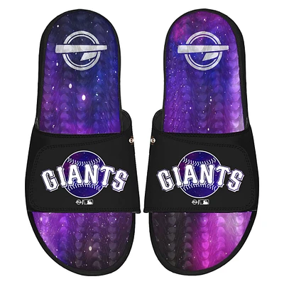 Men's ISlide Black San Francisco Giants Galaxy Gel Slide Sandals