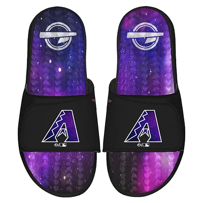 Men's ISlide Black Arizona Diamondbacks Galaxy Gel Slide Sandals