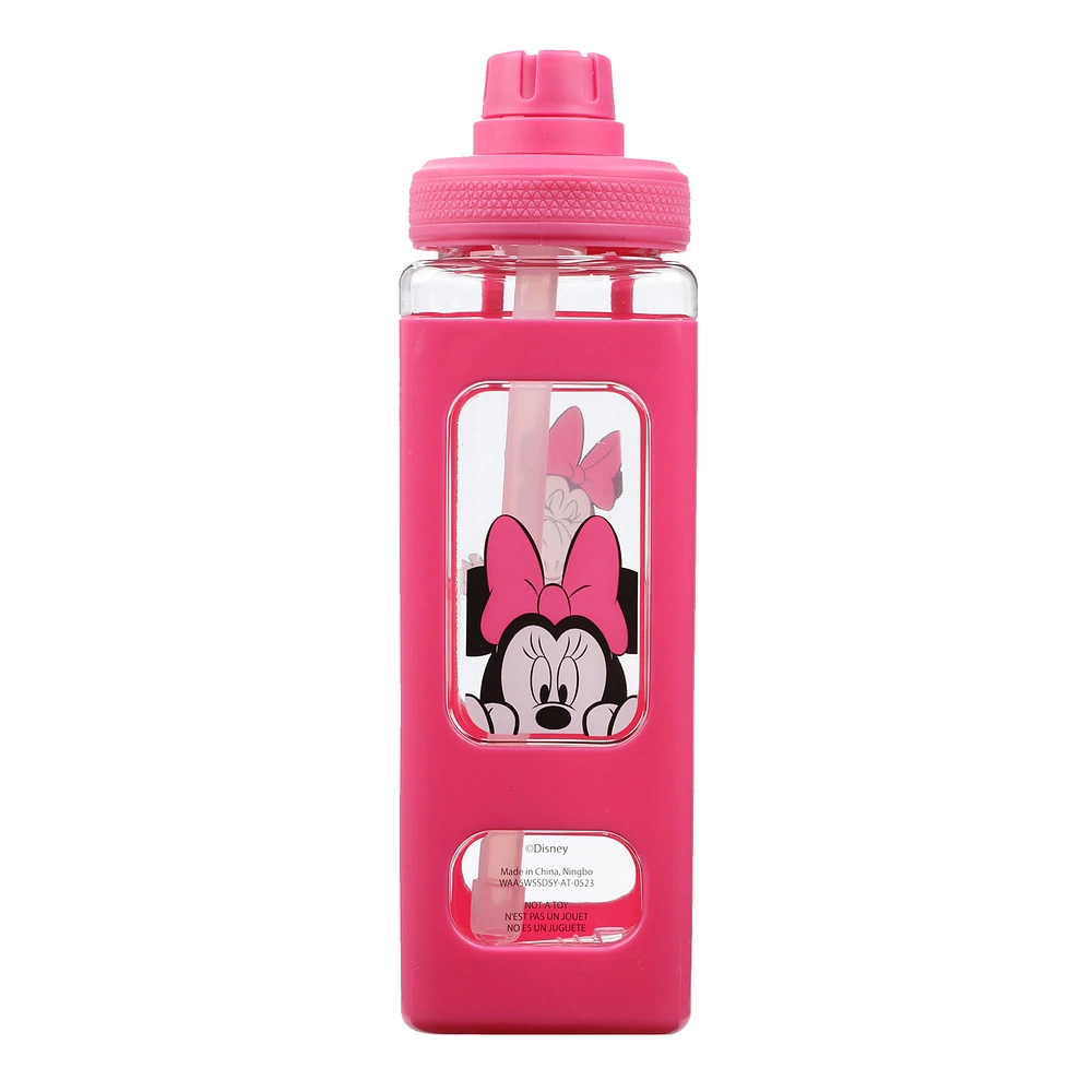 Minnie Mouse Disney Looking & Laughing 24 oz. Square Water Bottle