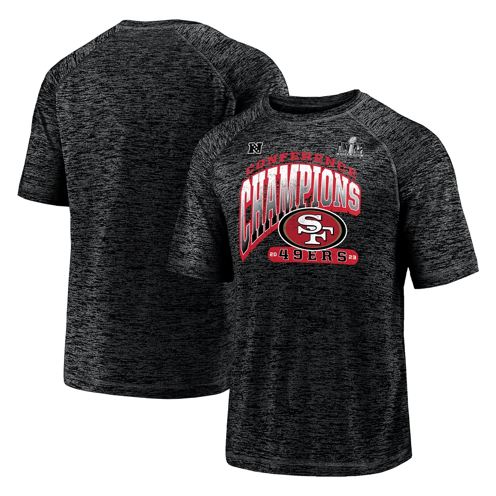 Men's Fanatics Black San Francisco 49ers 2023 NFC Champions Hail Mary T-Shirt