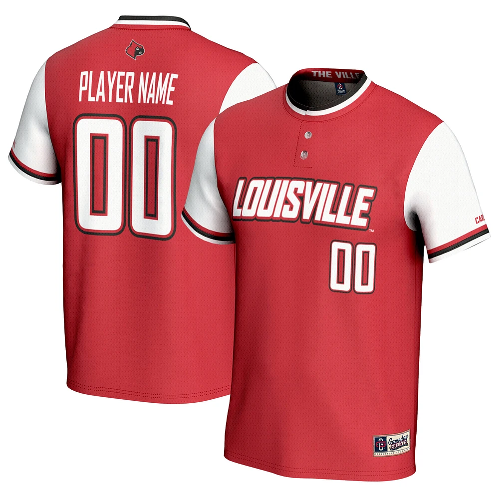 Unisex GameDay Greats Louisville Cardinals NIL Pick-A-Player Lightweight Softball Jersey