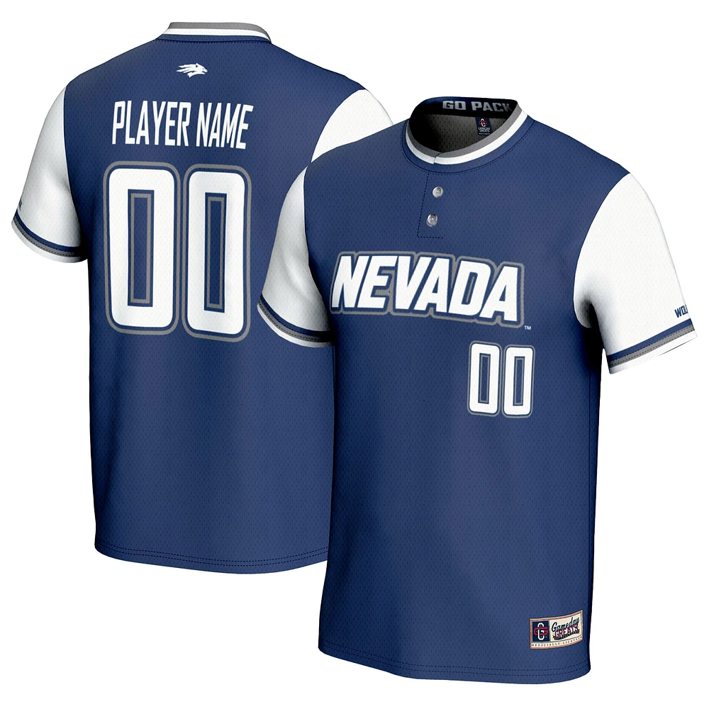 Unisex GameDay Greats Navy Nevada Wolf Pack NIL Pick-A-Player Lightweight Softball Jersey