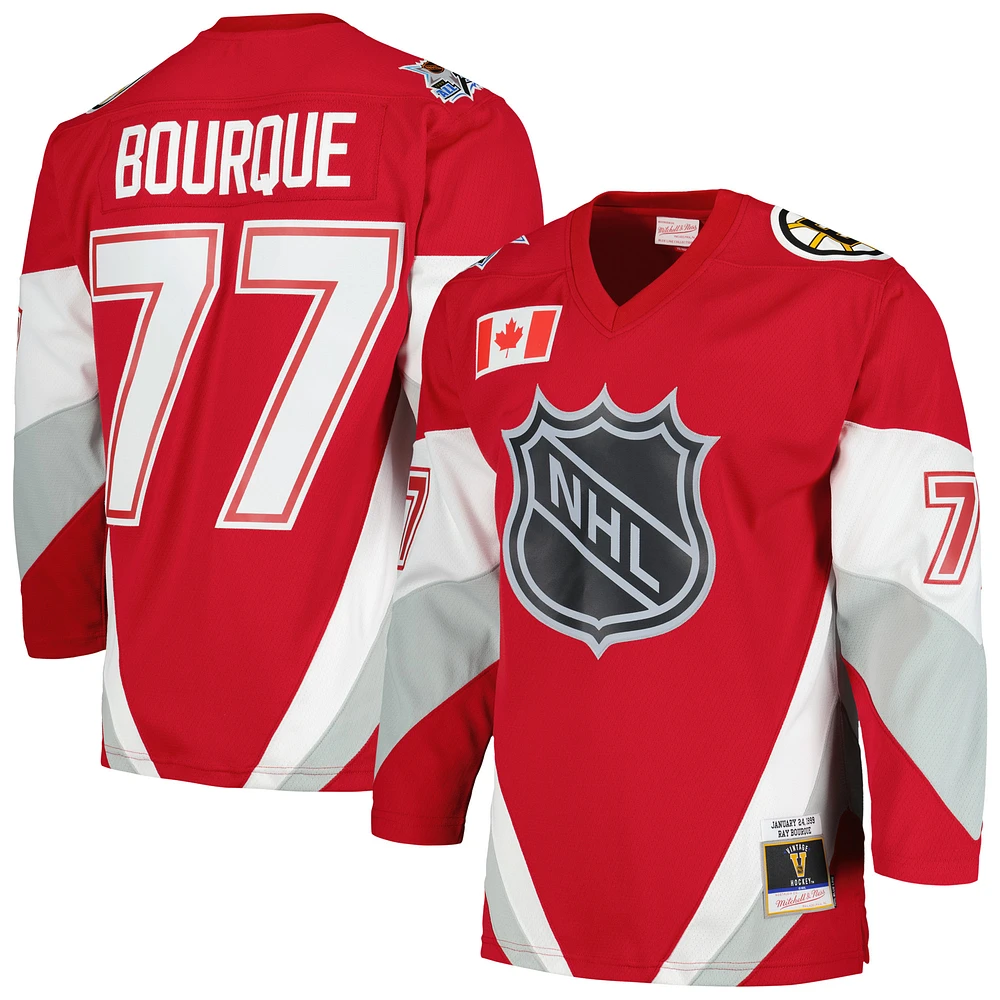 Men's Mitchell & Ness Ray Bourque Scarlet 1999 NHL All-Star Game Blue Line Player Jersey