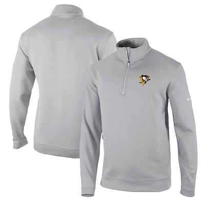 Men's Columbia Gray Pittsburgh Penguins Wickham Hills Omni-Wick Quarter-Zip Jacket