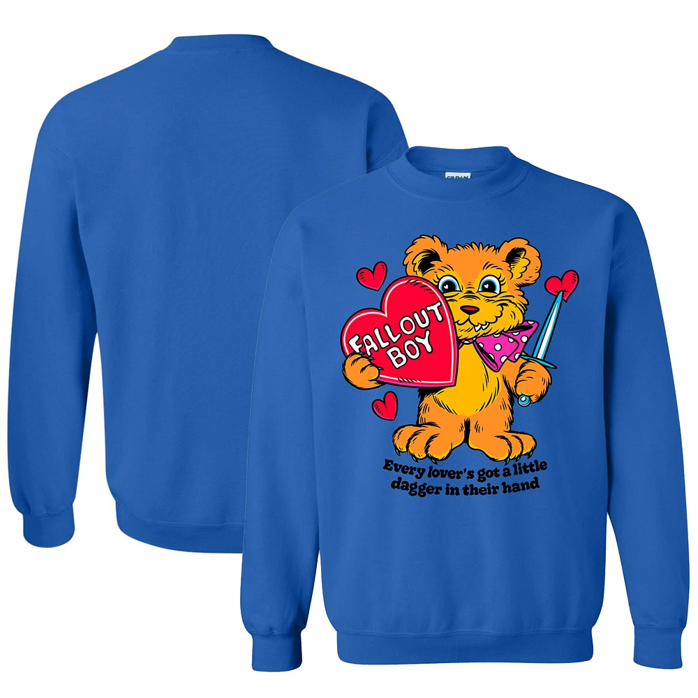 Unisex Royal Fall Out Boy So Much For (2our) Dust Dagger Teddy Pullover Sweatshirt