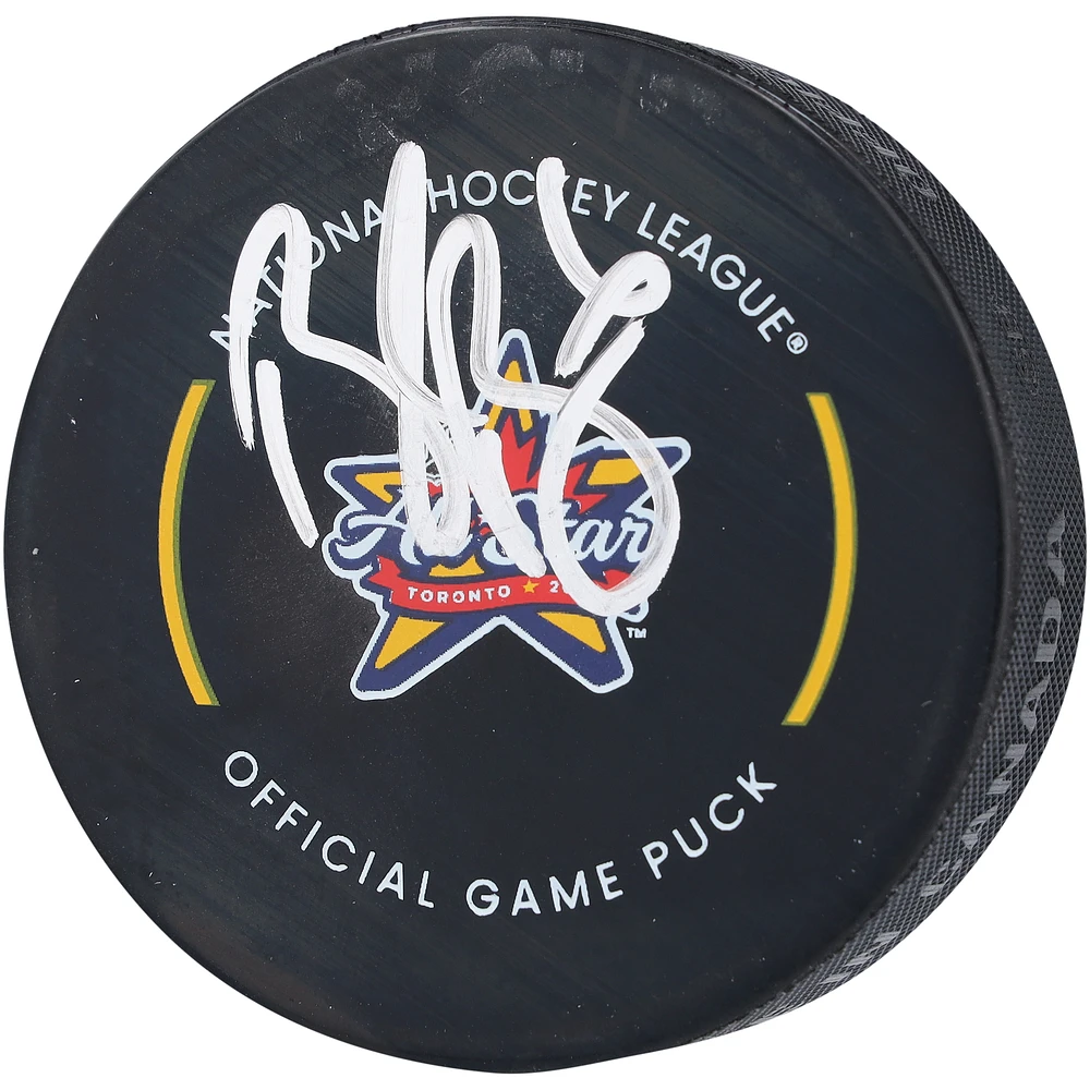 Brock Boeser Vancouver Canucks Autographed 2024 NHL All-Star Game Official Game Puck