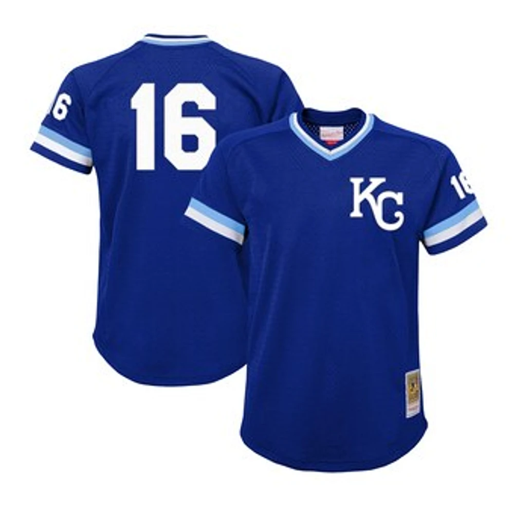 Youth Mitchell & Ness Bo Jackson Royal Kansas City Royals Cooperstown Collection Mesh Batting Practice Jersey