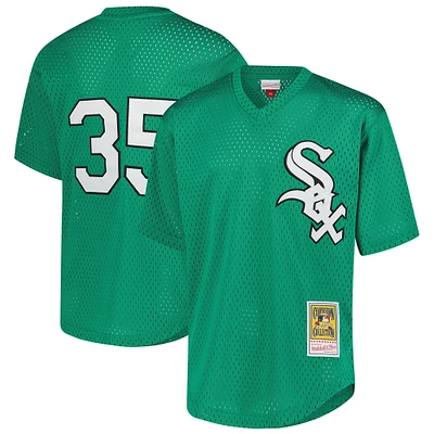 Youth Mitchell & Ness Frank Thomas Green Chicago White Sox Cooperstown Collection Mesh Batting Practice Jersey