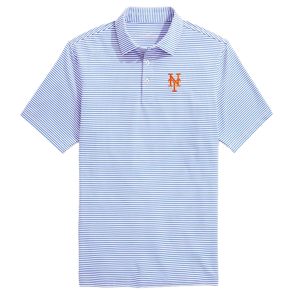 Men's Vineyard Vines Royal New York Mets Bradley Stripe Polo