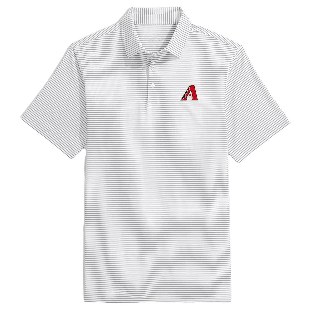 Men's Vineyard Vines Gray Arizona Diamondbacks Bradley Stripe Polo