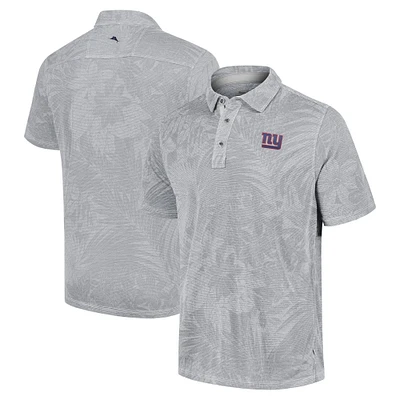 Men's Tommy Bahama Gray New York Giants Sport Santiago Paradise Polo