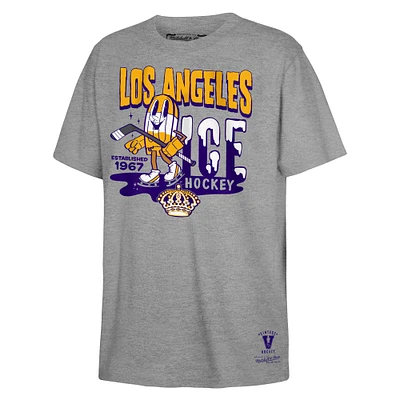 Youth Mitchell & Ness Gray Los Angeles Kings Popsicle T-Shirt