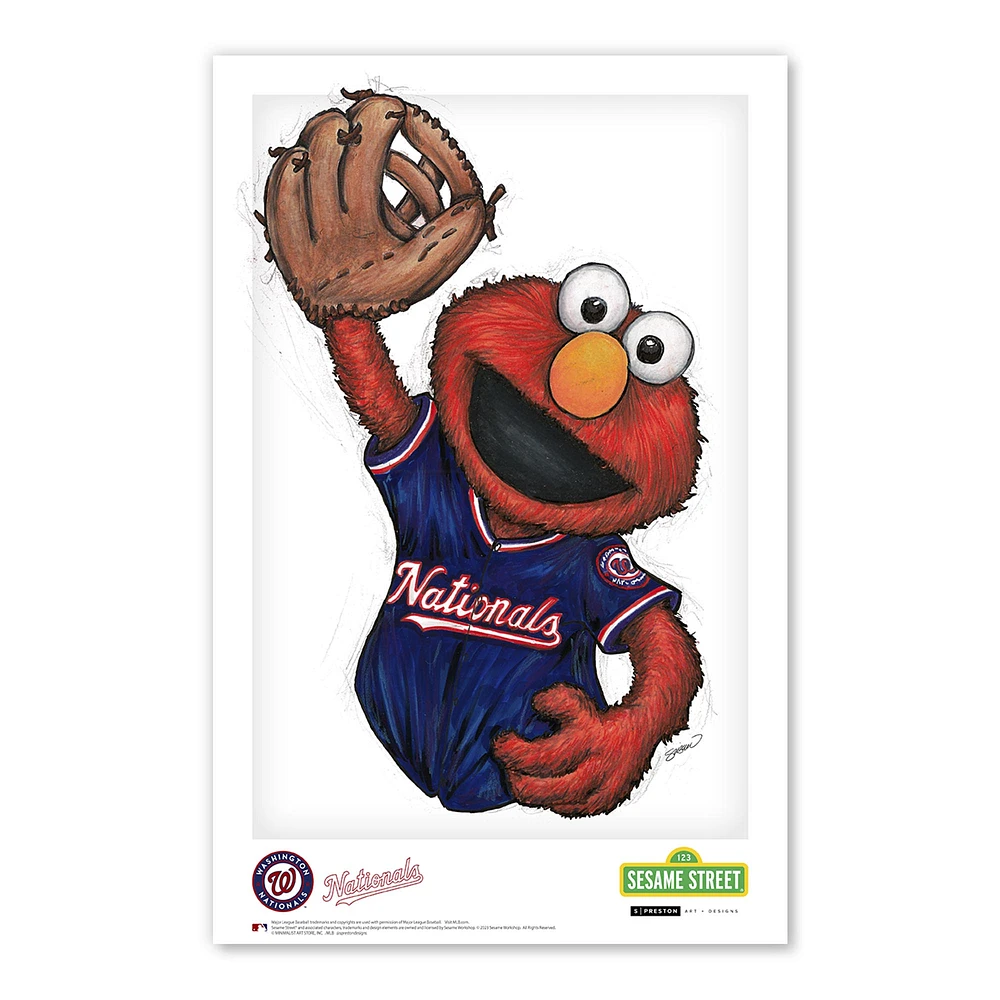Elmo Washington Nationals 11" x 17" Sesame Street Poster Print