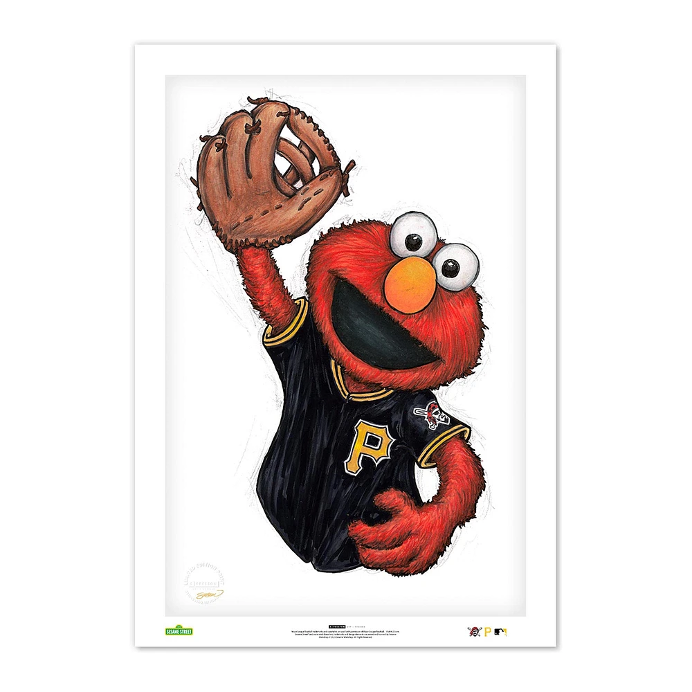 Elmo Pittsburgh Pirates 14" x 20" Sesame Street Limited Edition Fine Art Print
