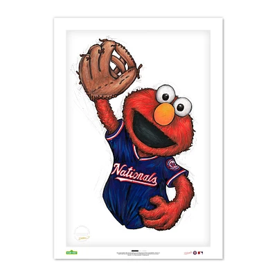 Elmo Washington Nationals 24" x 36" Sesame Street Limited Edition Fine Art Print