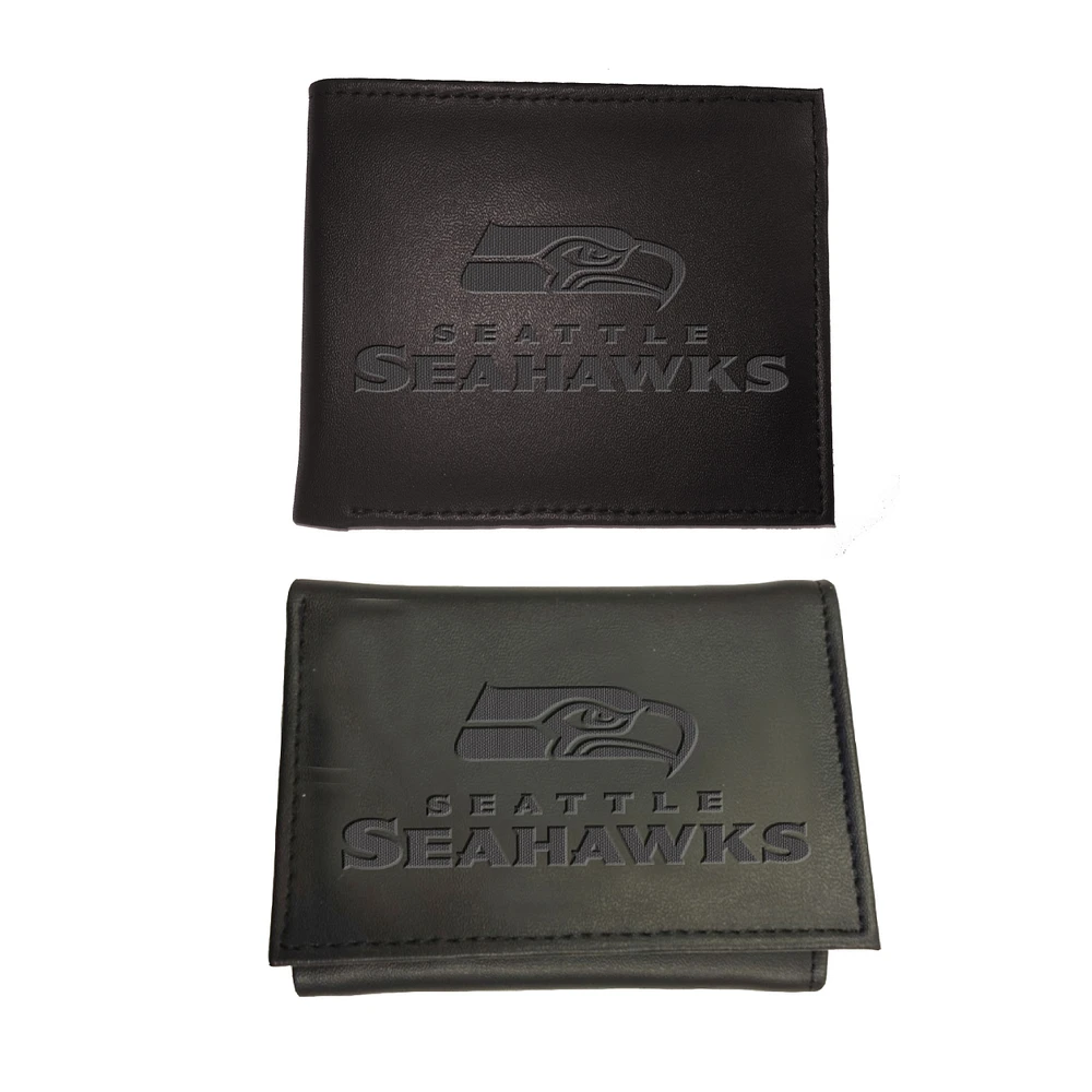 Seattle Seahawks Bifold & Trifold Wallet Two-Piece Set