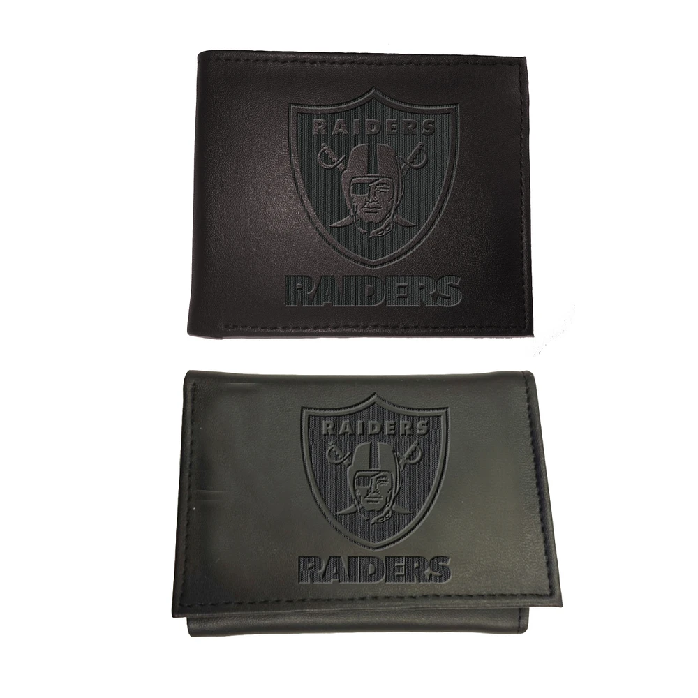 Las Vegas Raiders Bifold & Trifold Wallet Two-Piece Set