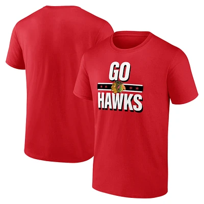 Men's Fanatics Red Chicago Blackhawks Local T-Shirt