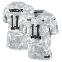 Men's Nike Micah Parsons Arctic Camo Dallas Cowboys 2024 Salute to Service Limited Jersey