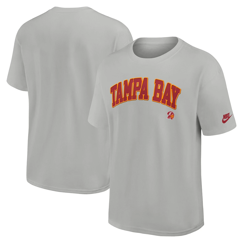 Men's Nike Gray Tampa Bay Buccaneers Rewind Statement Max90 T-Shirt