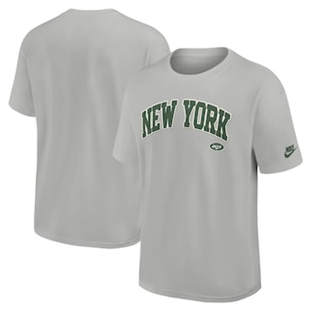 Men's Nike Gray New York Jets Rewind Statement Max90 T-Shirt