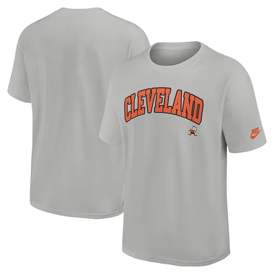 Men's Nike Gray Cleveland Browns Rewind Statement Max90 T-Shirt
