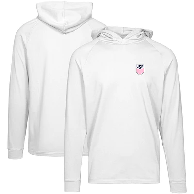 Men's Levelwear White USMNT Dimension Pullover Hoodie