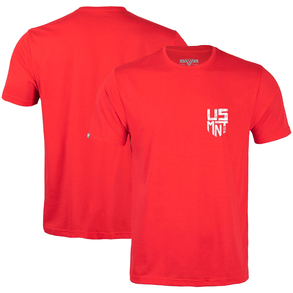 Men's Levelwear Red USMNT Richmond Scribble T-Shirt