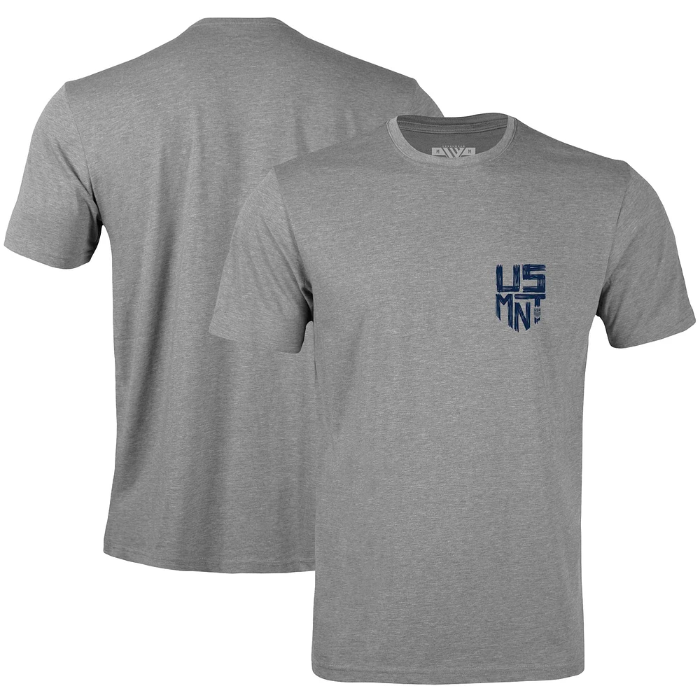 Men's Levelwear Gray USMNT Richmond Scribble T-Shirt