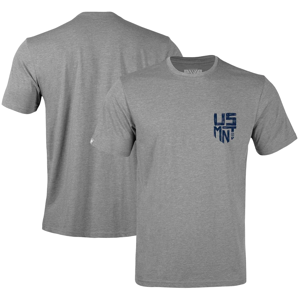 Youth Levelwear Gray USMNT Little Richmond Scribble T-Shirt